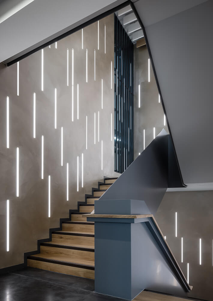Distler Architketen Neubau Büro- und Praxisgebäude W19 Treppenhaus