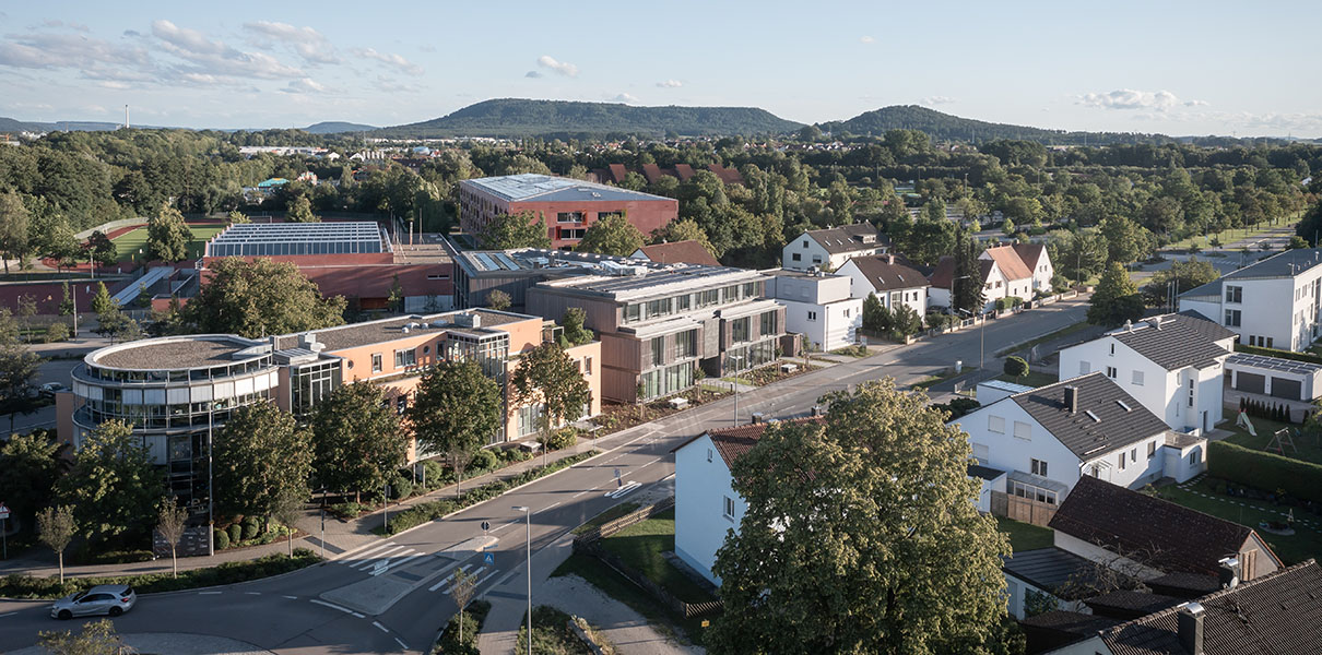 Distler Architketen Neubau Büro- und Praxisgebäude W19 Luftansicht
